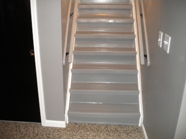 basement stairs makeover Shaker Heights